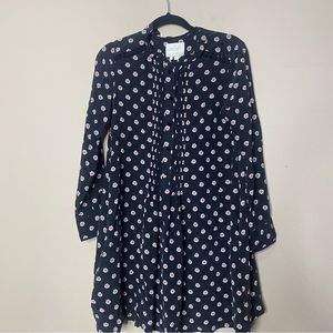 Kate Spade Ditsy Floral Silk Swing Dress